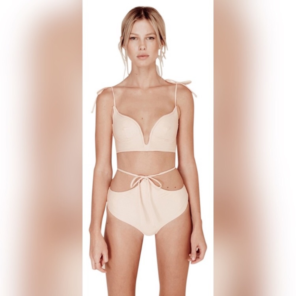 For Love And Lemons Peach Bikini